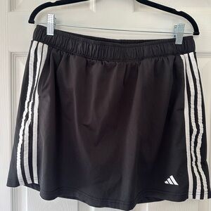 adidas Black Athletic Skort with White Logo